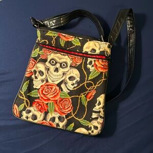 Skull & Roses Crossbody Bag